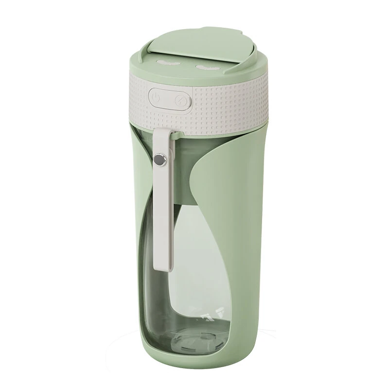 (image for) 450ML Small Portable Multi-function Juicer Cordless Electric Juicing Cup with Removable Straw Strong 6-Blade Precision Steel Blade