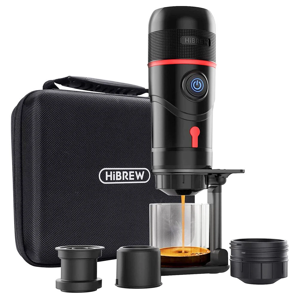(image for) [EU/US/AE Direct] HiBREW H4 Multifunctional Portable Coffee Machine Adapter & Storage Bag & Foldable Holder Compatible with NS Capsules DG Capsules & Ground Coffee for Outdoor Activities