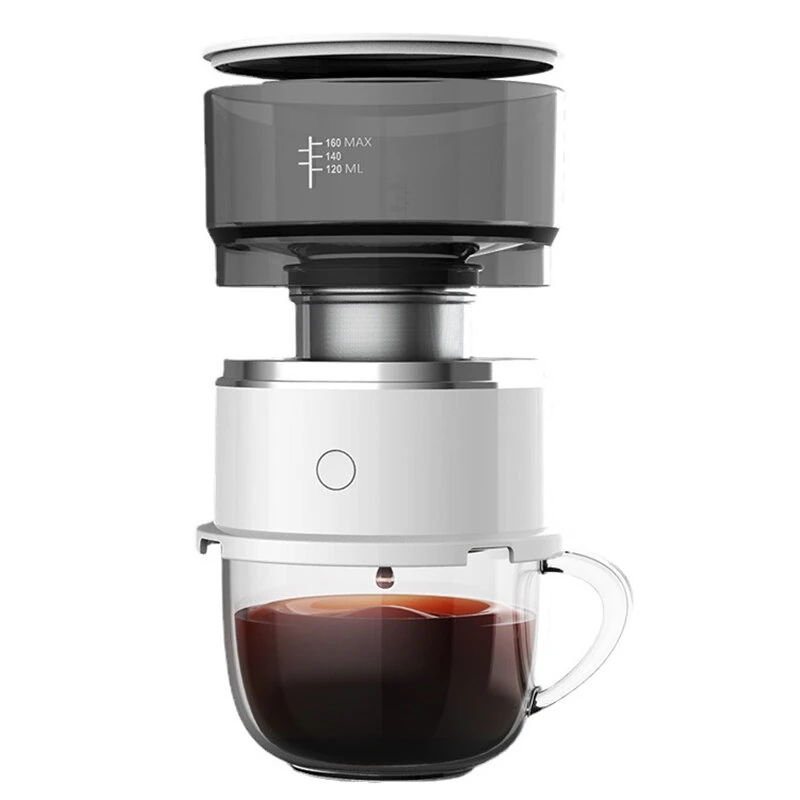 (image for) Portable Electric Outdoor Drip Coffee Maker for Home Office, Espresso Coffee Machine Mini Coffee Maker with Tritan Water Tank