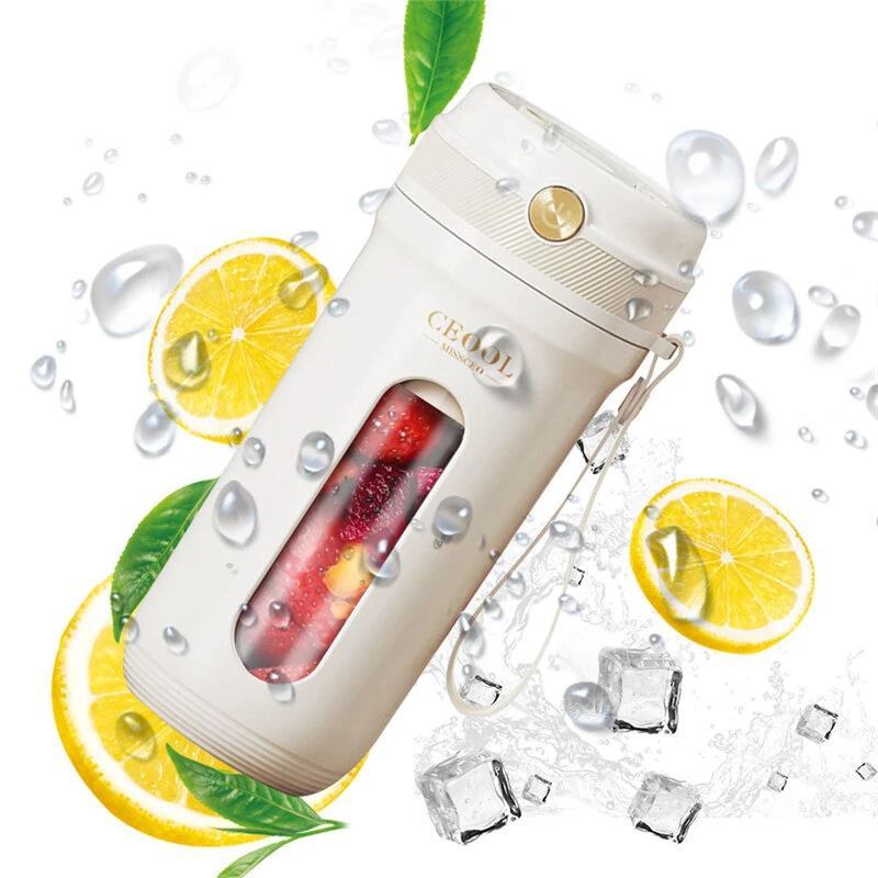 Portable Juicer Blender 350ml With 10 Blades Electric Fruit Juicer USB Charging Lemon Orange Fruit Juicing Cup Smoothie Blender Machine (image for) Portable Juicer Blender 350ml With 10 Blades Electric Fruit Juicer USB Charging Lemon Orange Fruit Juicing Cup Smoothie Blender Machine